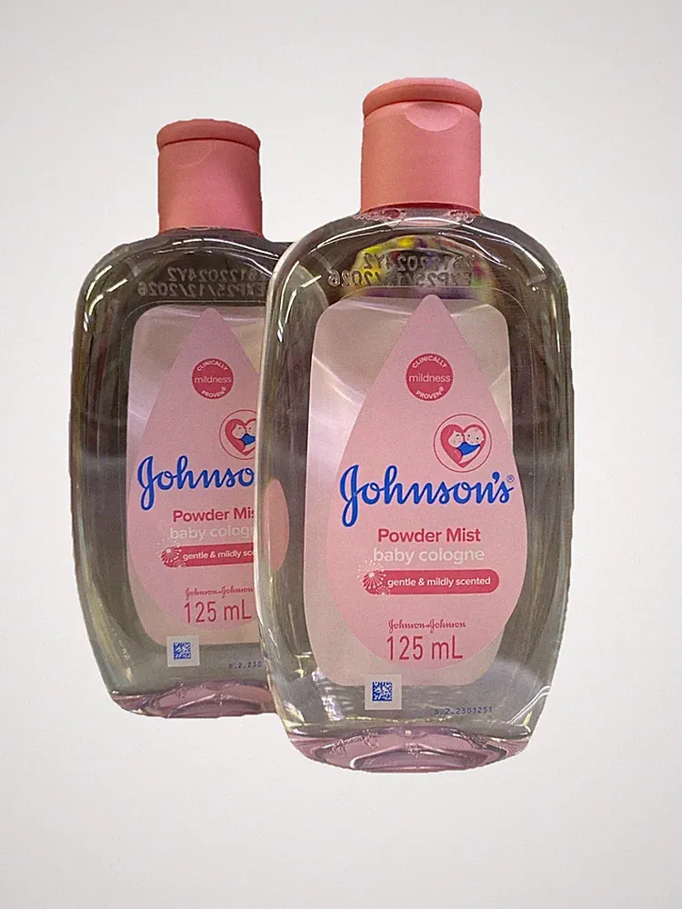 Johnson's Baby Cologne, Powder Mist (125ml Bottle, Lot of 2) NEW & GENUINE