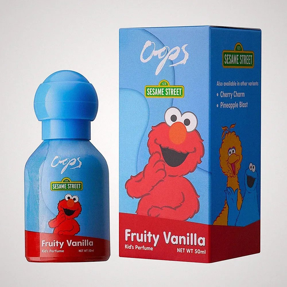 Oops Sesame Street Eau De Parfum 50 ml Elmo's Fruity Vanilla Perfume Unisex Kids
