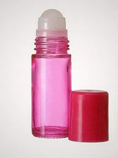Pink Roll On Bottles 30ml/1oz Extra Large Perfume Roll On, Wholesale 3/6/12 PK